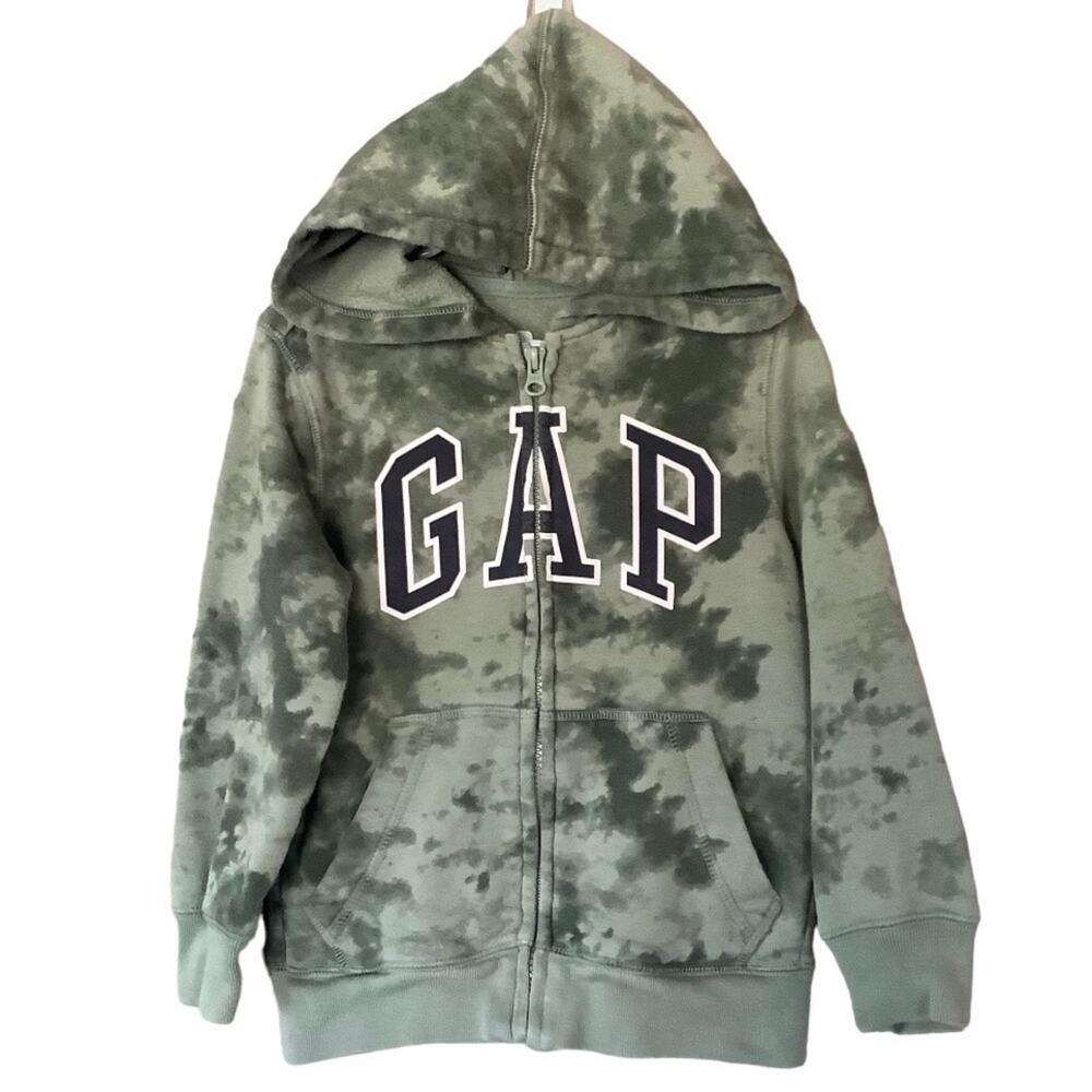 Gap Logo Zip Up Hooded Sweatshirt